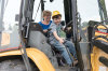 5/28 - Playing on construction equipment is so much fun.