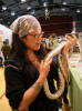 Reptile Expo - Trying on snakes at the Reptile Expo