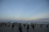 8/21 - Beach volleyball at sunset.