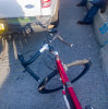 8/9 - Oops, I got hit by a truck's trailer on the bicycle.