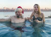 12/22 - The rooftop infinity pool with a view of the NYC skyline. 