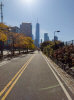 11/7 - Beautiful morning to bicycle in Manhattan. Why are random people on the street screaming "woo!" though?