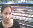 Natardia loves waiting for the train in Fordham, NY.