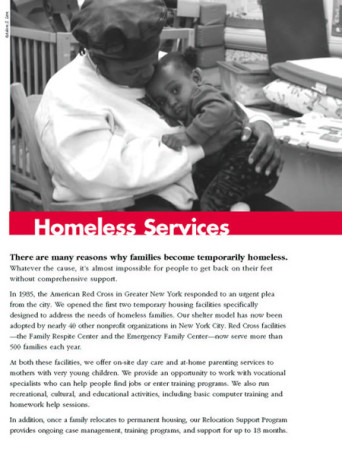 American Red Cross Homeless Services