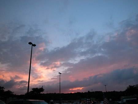 Sunset from the grocery store
