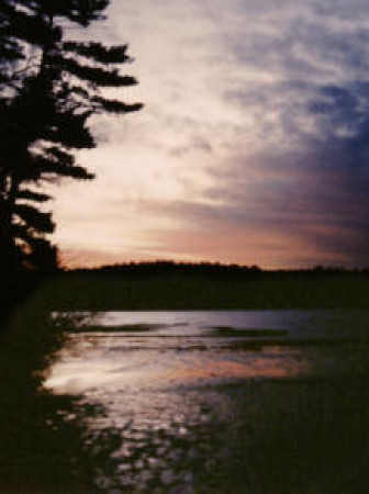 Sunset at Walden Pond